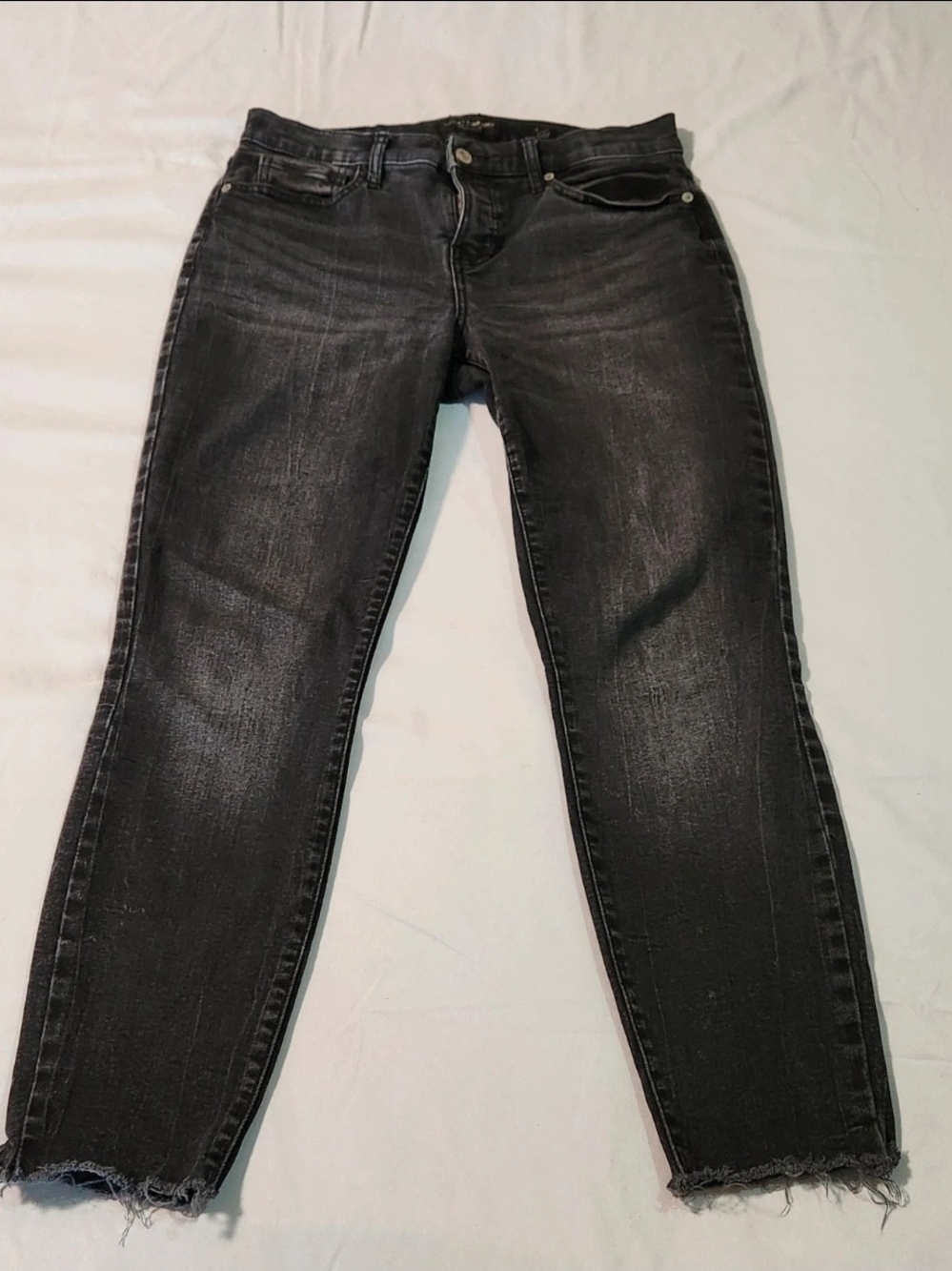 Women's Black Washed Slim Jeans